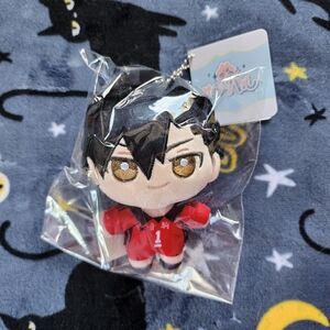 Red Anime Plush Keychain
